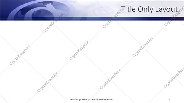 Title Only presentation slide layout