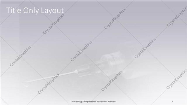 Title Only presentation slide layout