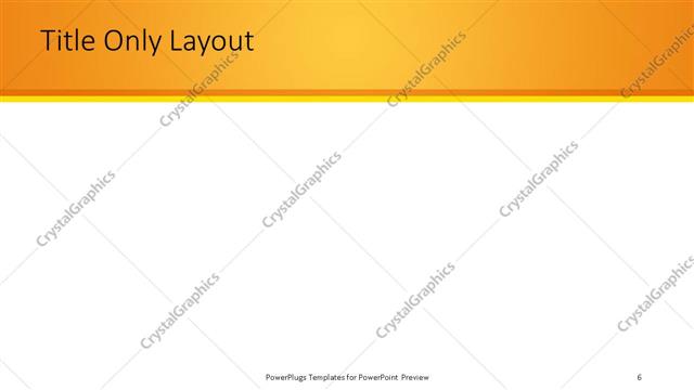 Title Only presentation slide layout