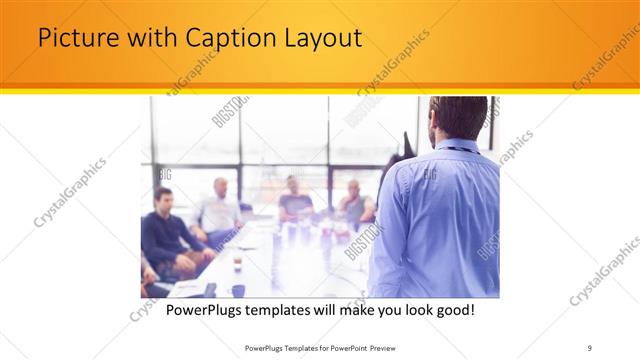 Picture with Caption presentation slide layout