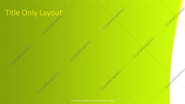 Title Only presentation slide layout