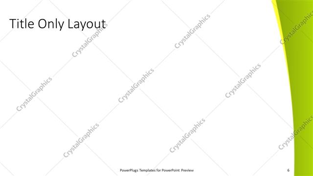 Title Only presentation slide layout