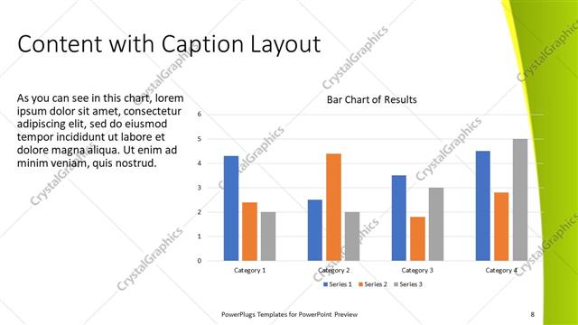 Content with Caption presentation slide layout