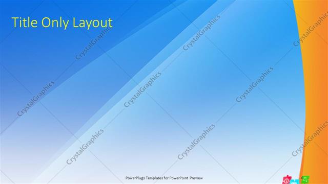 Title Only presentation slide layout