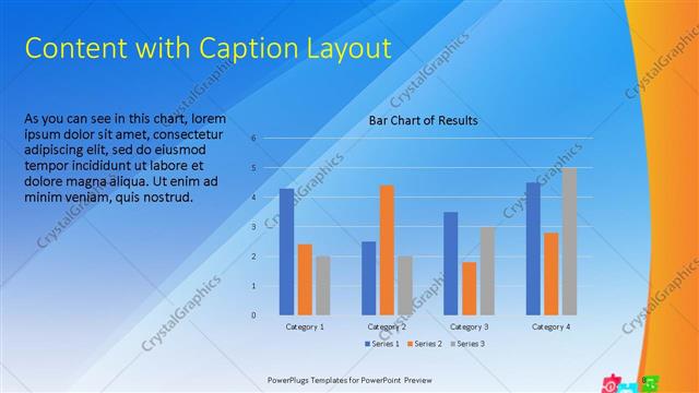 Content with Caption presentation slide layout