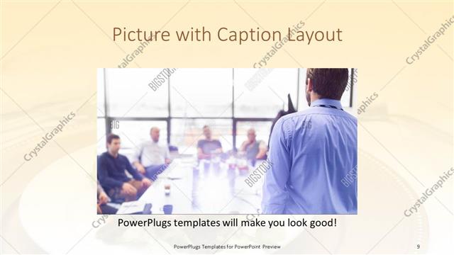 Picture with Caption presentation slide layout