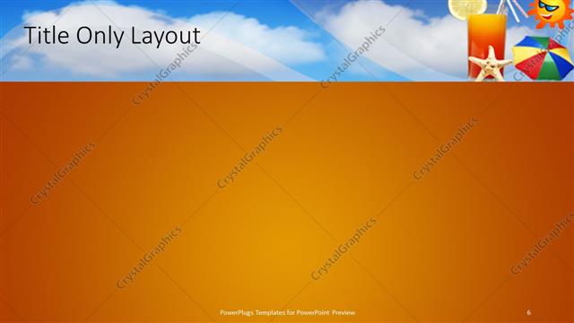 Title Only presentation slide layout