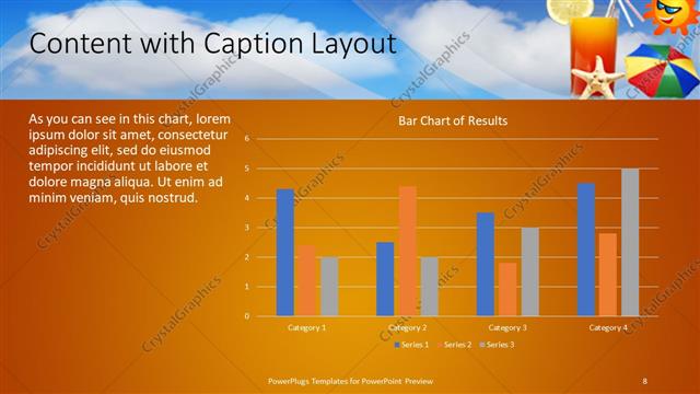 Content with Caption presentation slide layout