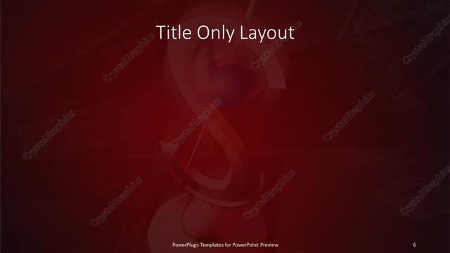 Title Only presentation slide layout