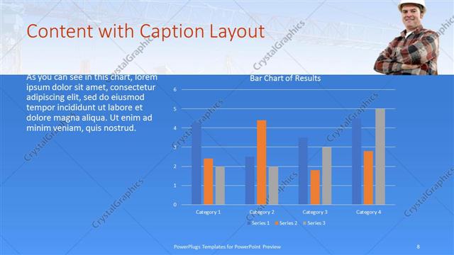 Content with Caption presentation slide layout