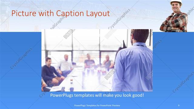 Picture with Caption presentation slide layout