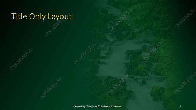 Title Only presentation slide layout