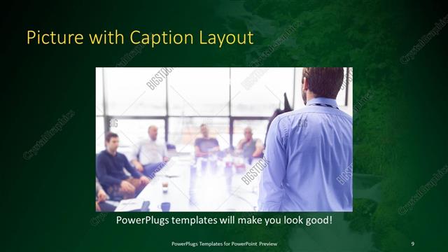 Picture with Caption presentation slide layout