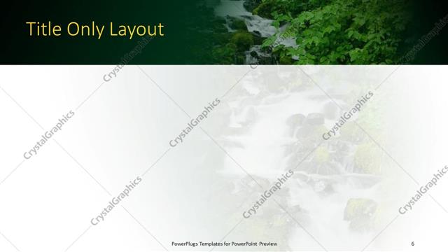 Title Only presentation slide layout