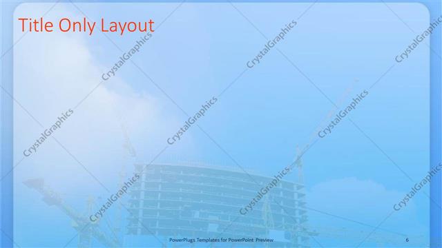 Title Only presentation slide layout