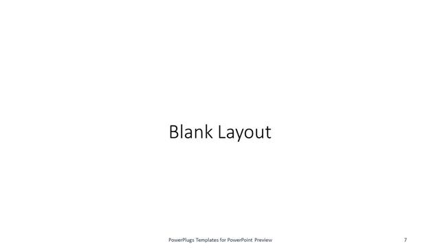 Blank presentation slide layout