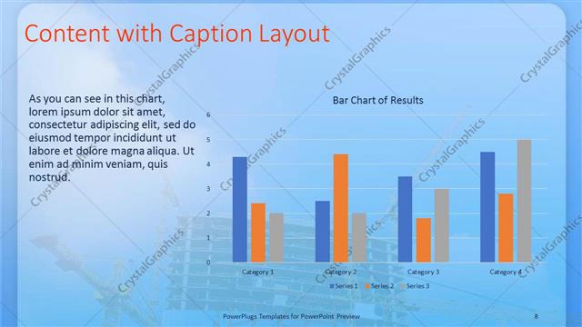 Content with Caption presentation slide layout