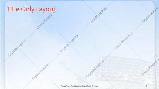 Title Only presentation slide layout