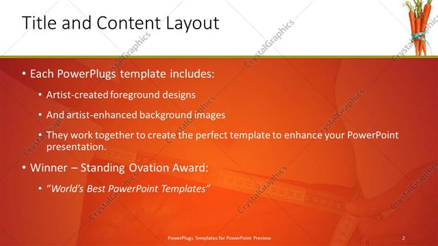 Title and Content presentation slide layout