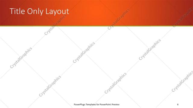 Title Only presentation slide layout