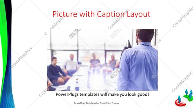Picture with Caption presentation slide layout