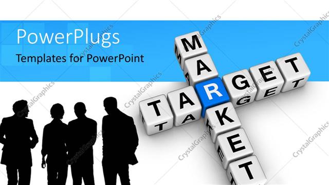  Presentation with market - A crossword that spell out the words 