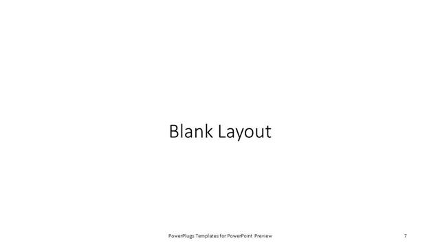 Blank presentation slide layout