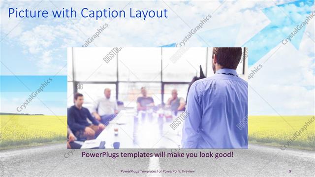 Picture with Caption presentation slide layout