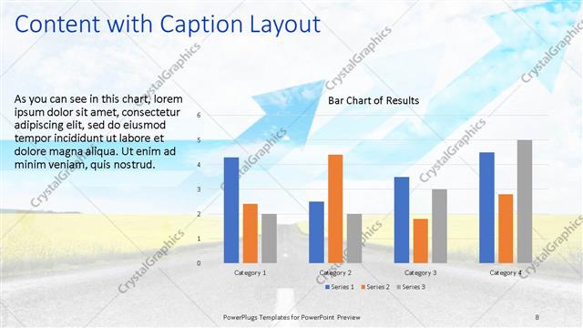 Content with Caption presentation slide layout