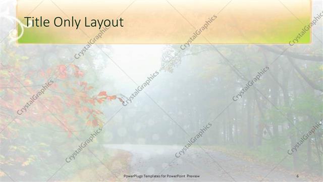 Title Only presentation slide layout
