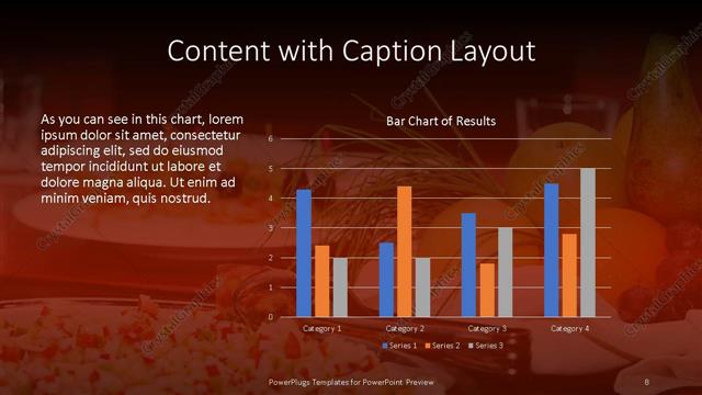 Content with Caption presentation slide layout