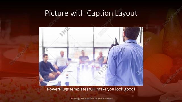 Picture with Caption presentation slide layout
