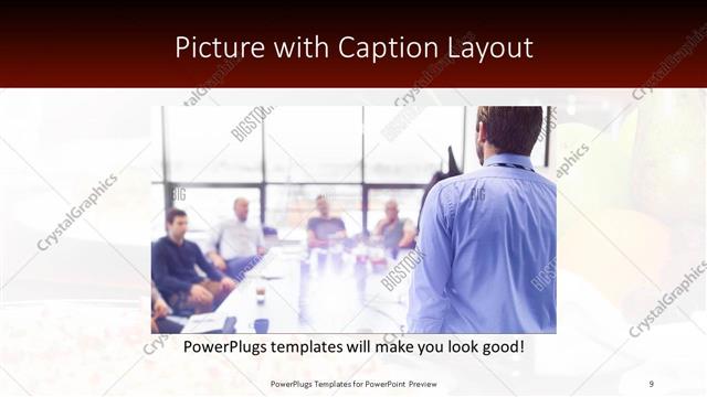Picture with Caption presentation slide layout