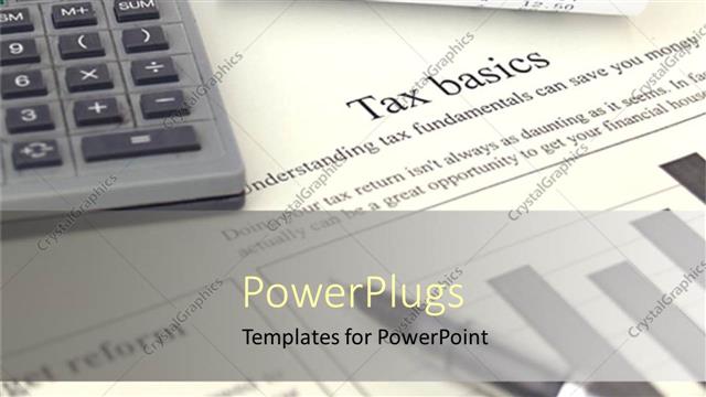  Presentation with tax - Tax is calculated with the calculator on the table