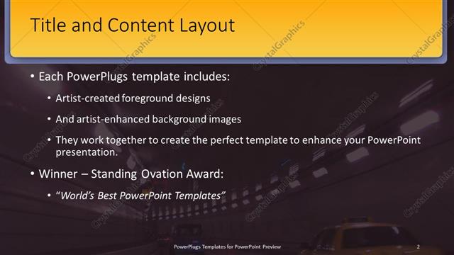 Title and Content presentation slide layout