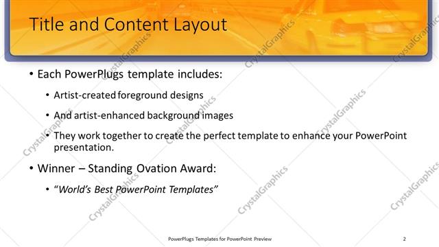 Title and Content presentation slide layout