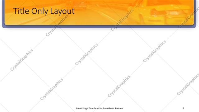 Title Only presentation slide layout