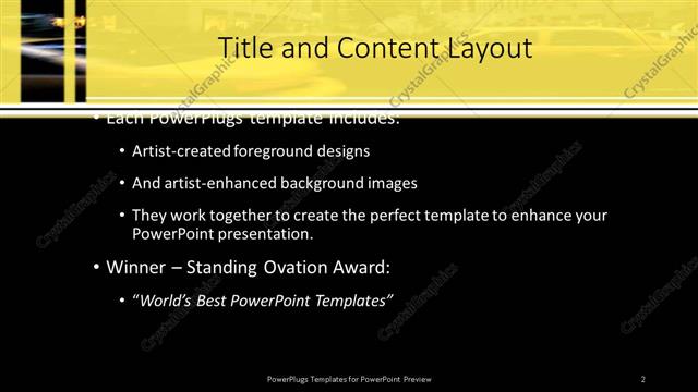 Title and Content presentation slide layout