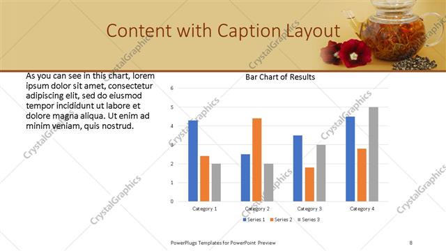 Content with Caption presentation slide layout