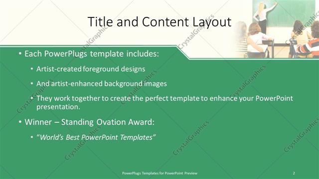 Title and Content presentation slide layout