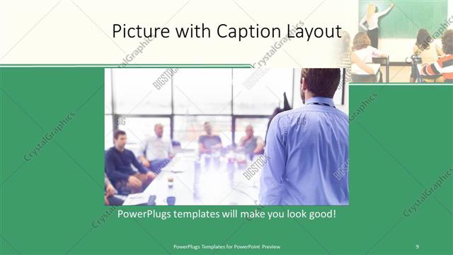 Picture with Caption presentation slide layout