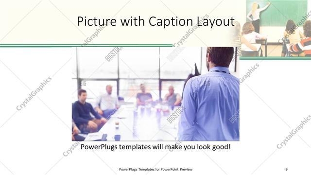 Picture with Caption presentation slide layout