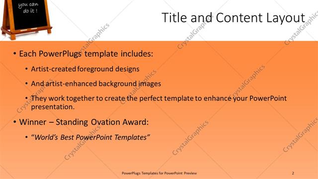 Title and Content presentation slide layout