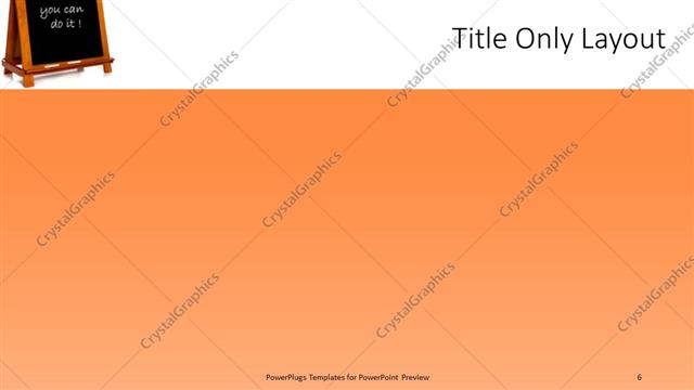 Title Only presentation slide layout