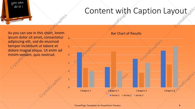 Content with Caption presentation slide layout