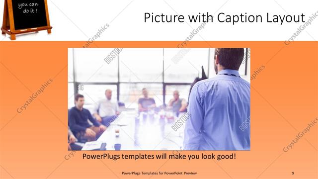 Picture with Caption presentation slide layout