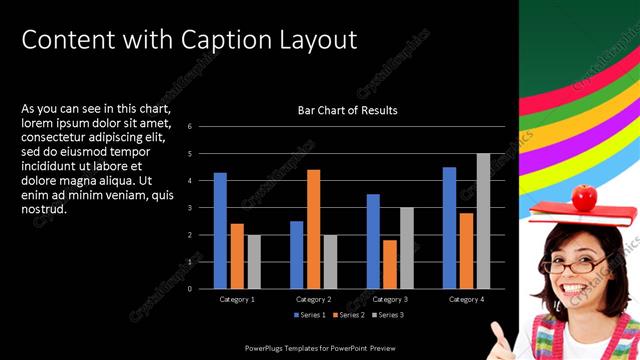 Content with Caption presentation slide layout