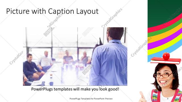 Picture with Caption presentation slide layout
