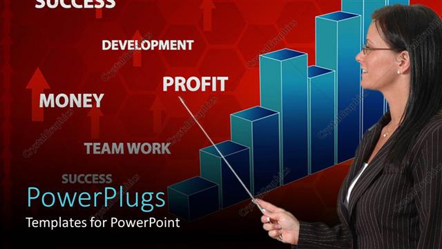  Presentation with growth chart - A teacher teaching about the growth graph
