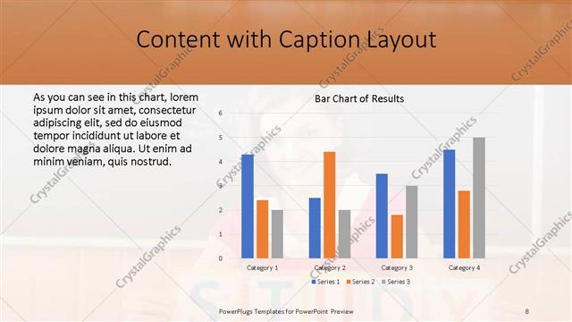 Content with Caption presentation slide layout